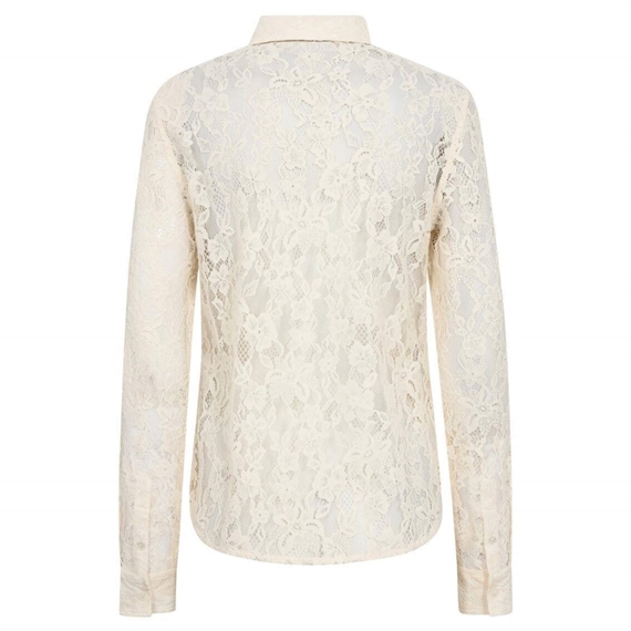 Mos Mosh Kether Lace Tie Skjorte, Ecru